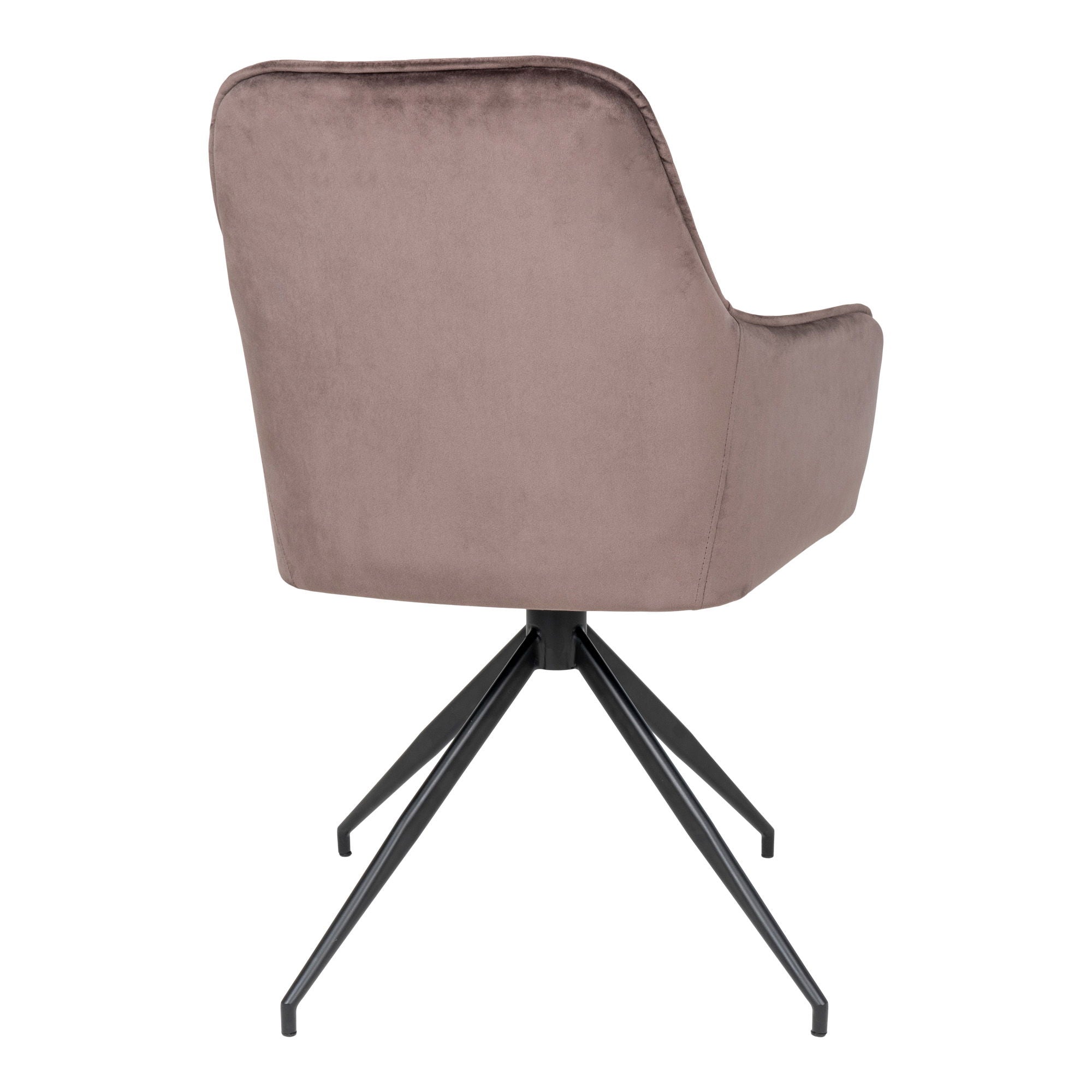 Harbo – Esszimmerstuhl mit Drehfunktion in Samtoptik, 62 × 56 × 89 cm